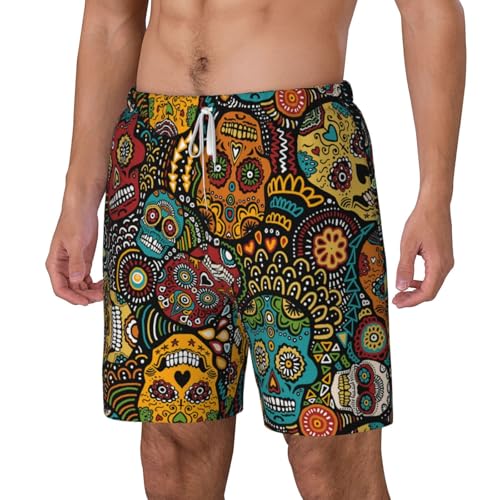 Ropa de playa para hombre Sugar Skulls ideal para vacaciones de verano 2