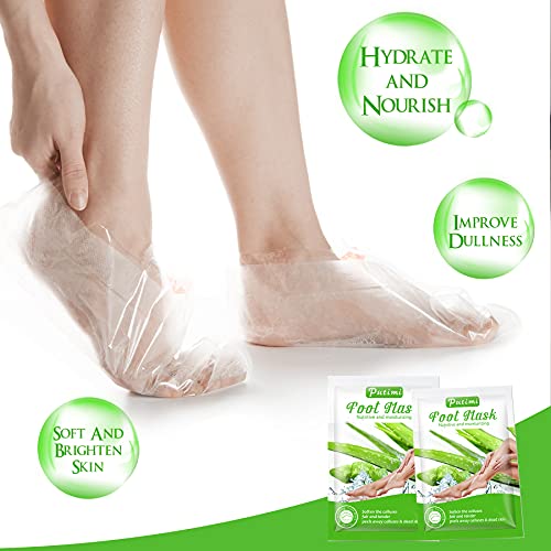 Foot Peel Mask 2 Pack Exfoliating Foot Mask for Callus and Dry Dead Skin Repair Rough Heels Get Baby Soft Smooth Touch Feet for Man Woman ( Aloe )