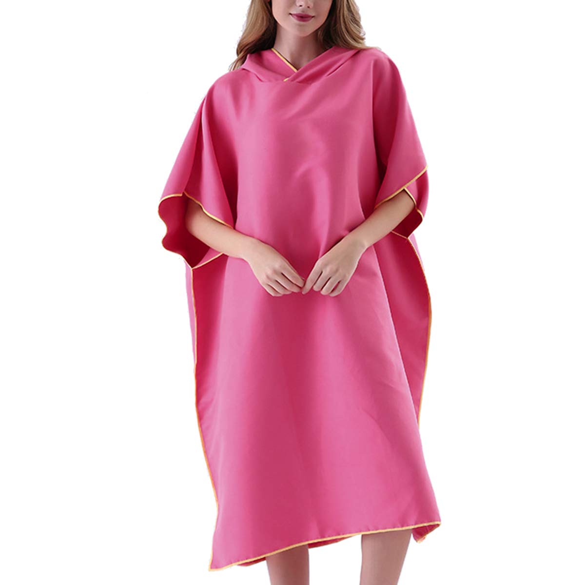Surfponcho voor volwassenen - Humming Birds - Light Green AFTER ESSENTIALS
