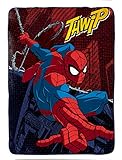 Marvel Spiderman Burst Plush Twin Blanket, 62