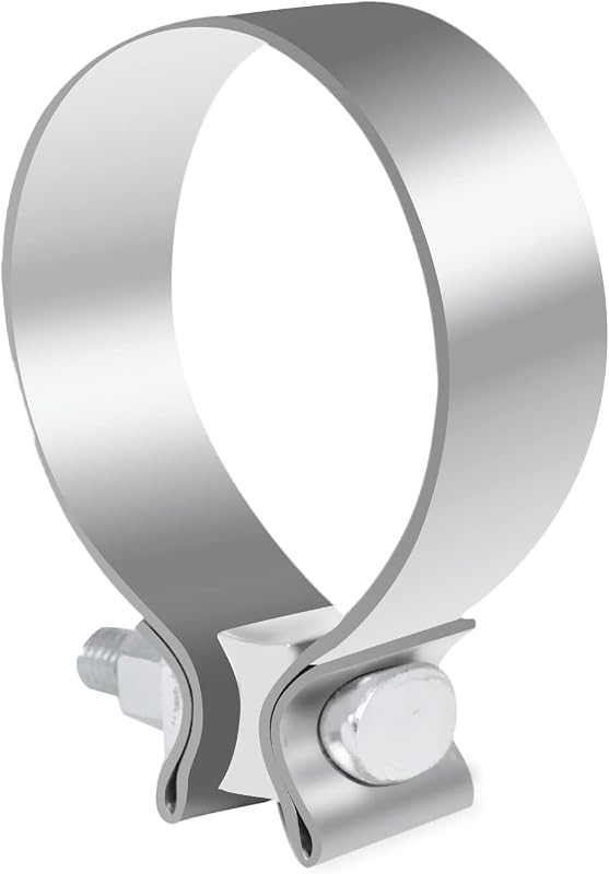 Abraçadeira estreita para escapamento BLACKHORSE-RACING 63 mm em aço inoxidável – 1 unidade