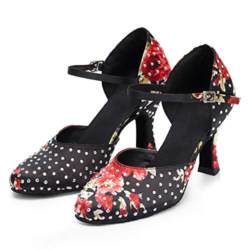 HROYL Scarpe da Ballo Latino Americano Donna