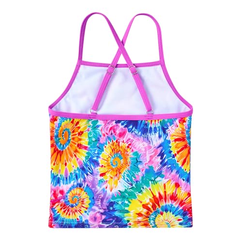 Image of Girls Tankini Swimsuit Two Piece Bathing Suit with Adjustable Strap 3-13 Years