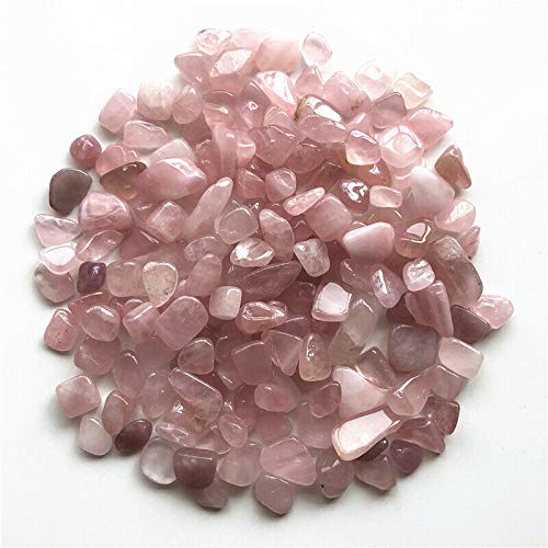 50g 8-12mm Cristal Rosa Natural Piedra de Grava de Cristal de Cuarzo Rosa Adecuado for decoración de peceras Piedra Natural decoración de la habitación