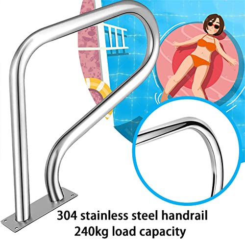 Barandilla para Piscina Acero Inoxidable 304 81x58 cm miniatura 4