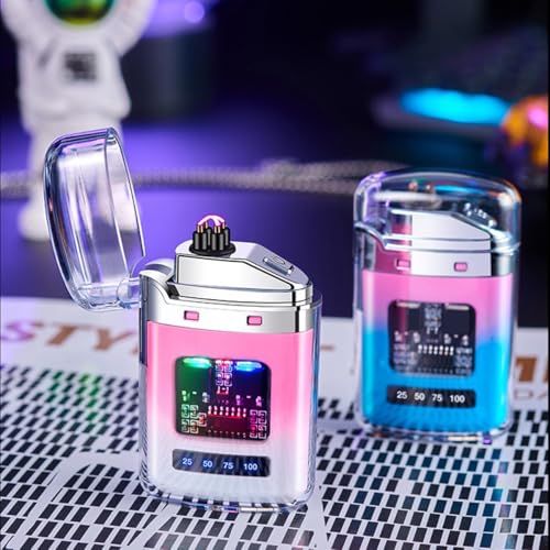 Encendedor USB electrónico plasma doble arco gradiente miniatura 3