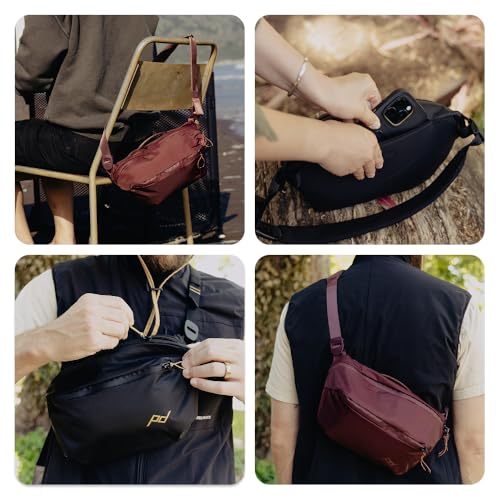 Peak Design Outdoor Sling 4L negra con correa ajustable acolchada miniatura 5
