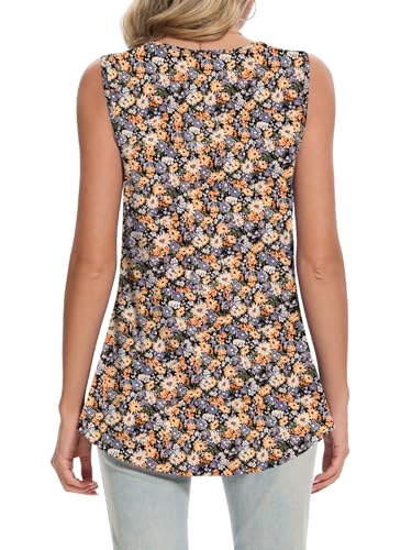 Women's Tank Tops Summer 2025 Sleeveless Tunic Tops Shirts Blouses Round Neck Loose Fit M-3XL4