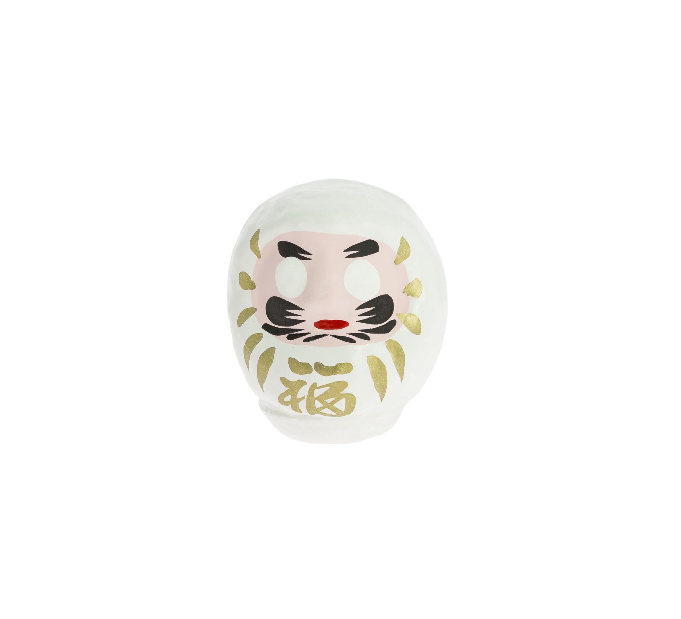 Land Zen Daruma 6.5 cm white