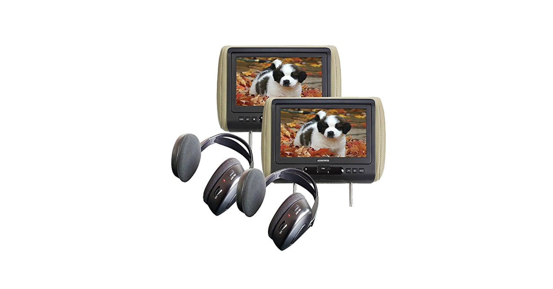 カーオーディオ HEADREST DVD TWIN MONITOR Amazon.com: XTRONS 2 x 9 Inch Pair Car Headrest DVD Player