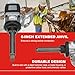 Ingersoll Rand 285B-6 1-Inch Cordless Pneumatic Impact Wrench with 6-Inch Extended Anvil and 2 Handles