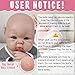 Vollence 19 inch Realistic Full Body Silicone Baby Doll That Look Real Boy,Lifelike Reborn Real Baby Doll - Boy