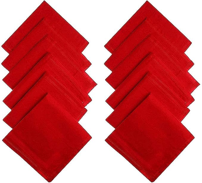 Cotton Handkerchiefs Hanky For Men Premium Collection RED color Set. Pack of 3 Pcs-image-9