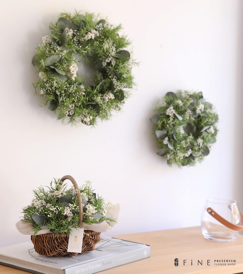 プリザーブドフラワーFiNE プリザーブドフラワー ティーツリー バスケット