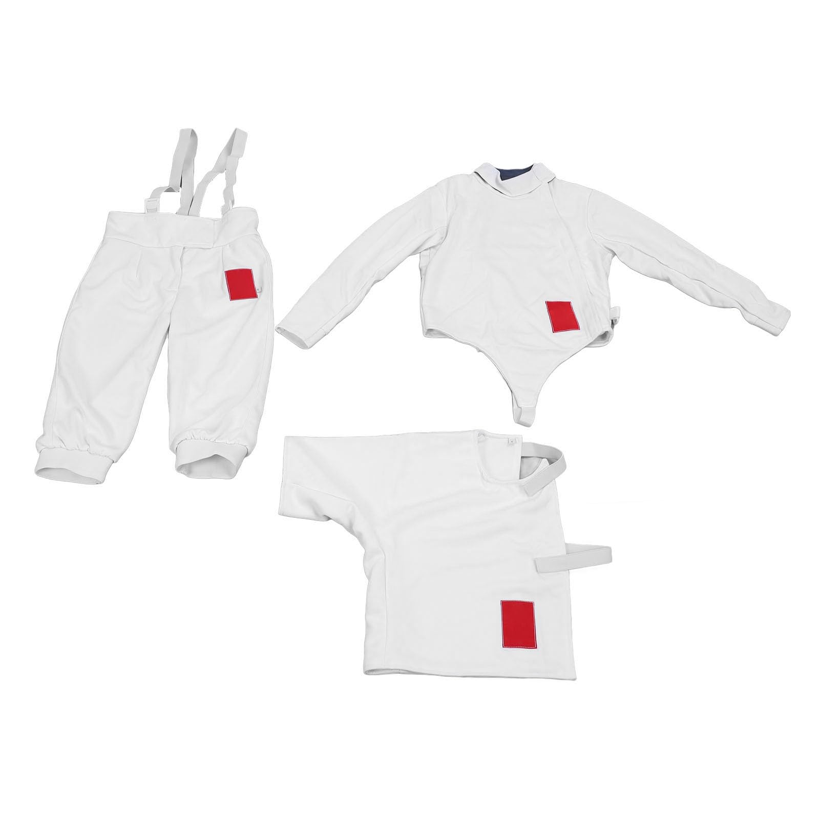 Fockety Fechten Uniform, Klassische Fecht Jacke für Kinder, Kinder Fechten Anzug Set für Folien Degen Säbel, Sport Uniform Anzug Exquisite Umfassende Schutz für das Training
