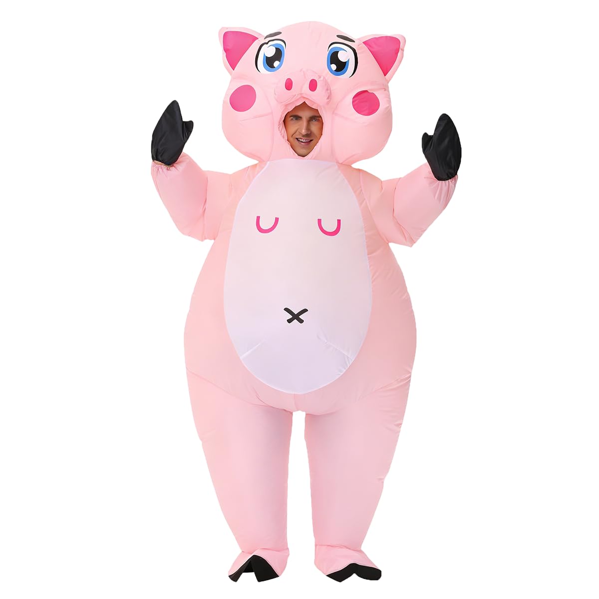 Luxtacular Inflatable Pig Costume Adult Funny Blow up Costumes Pig Suit Inflatable Full Body Costumes for Halloween Christmas โ image 1