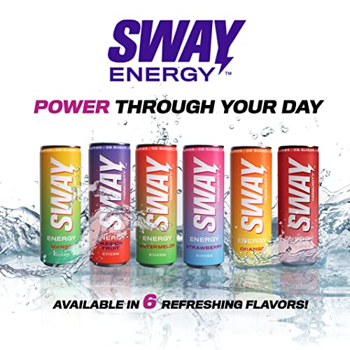 Sway Energy + Immunity Drink, All Flavors Variety, 12 Fl Oz (12 Count), 160Mg Of Natural Energy, Daily Multi-Vitamin Enriched (A, B6, B12, C, D), Clean Ingredients, 0 Sugar, Low Calorie, Low Carbohydrates #TOP2