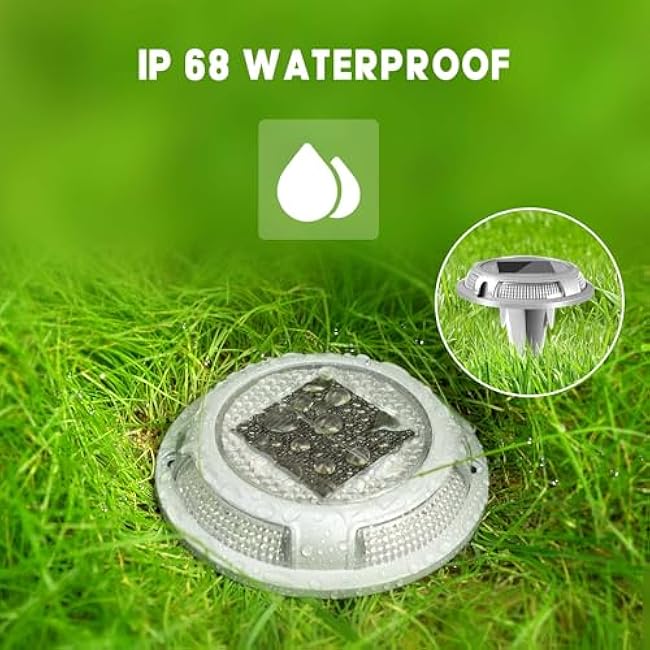 Driveway Lights Deck Dock Lights Step Light Road Markers Cool White/Warm White 4Pack