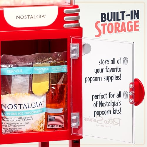 Nostalgia Popcorn Maker Machine - Professional Cart With 2.5 Oz Kettle Makes Up To 10 Cups - Vintage Popcorn Machine Movie Theater Style thumb #3