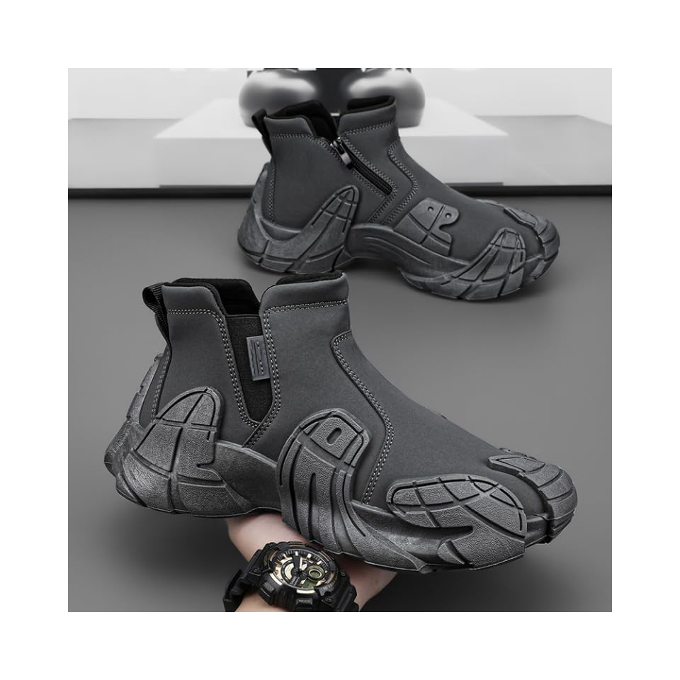 Men's Fashion Sneakers - Casual & Stylish, Thick Sole for Height Boost, Non-Slip & Durable, Warm Faux Leather for All Seasons4