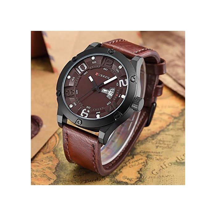 CURREN Military Quartz Man Watch Men Watches Top Brand Luxury Famous Male Clock Reloj de Pulsera - Imagen 3
