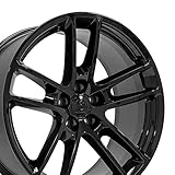 OE Wheels LLC 20 inch Rims Fits Challenger Charger SRT8 Magnum Chrysler 300 2718 Style DG23 20X9 Rims Gloss Black SET