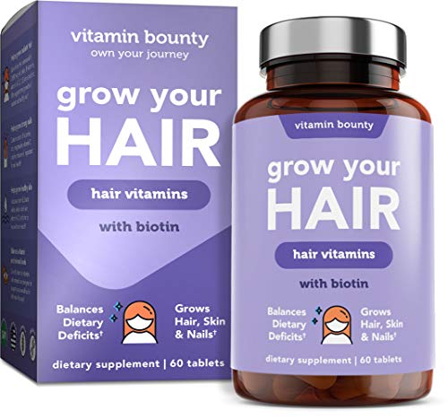 Grow Your Hair - Radiant Beauty Hair Vitamins - Hair Regrowth & Stronger Hair, Healthy Skin and Stronger Nails - Vitamin Bounty