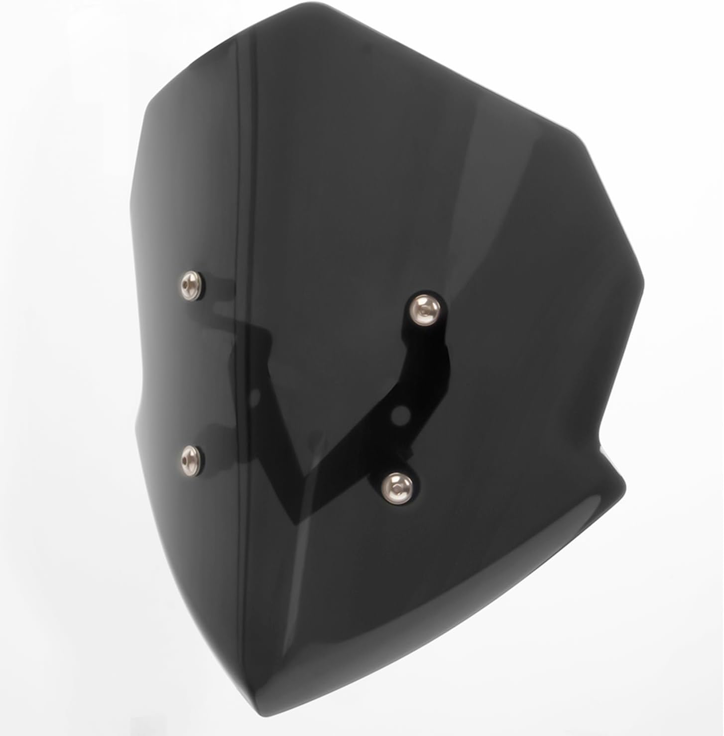Motorcycle Hard ABS Wind Deflector Windshield Screen Double Bubble Airflow Windscreen Flyscreen Windproof Protector Compatible with K-awasaki Z125 Z 125 Z-125 2019 2020 2021 2022 2023(Smoke)