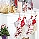 BELLE VOUS Weihnachtsstrumpf Halter für Kamin (4 Stk) - Haken für Weihnachtssocken Gold mit Anti Rutsch Griff zum Nikolausstrumpf Aufhängen – Weihnachtsdeko für Nikolausstiefel, Kamin, Kaminsocken
