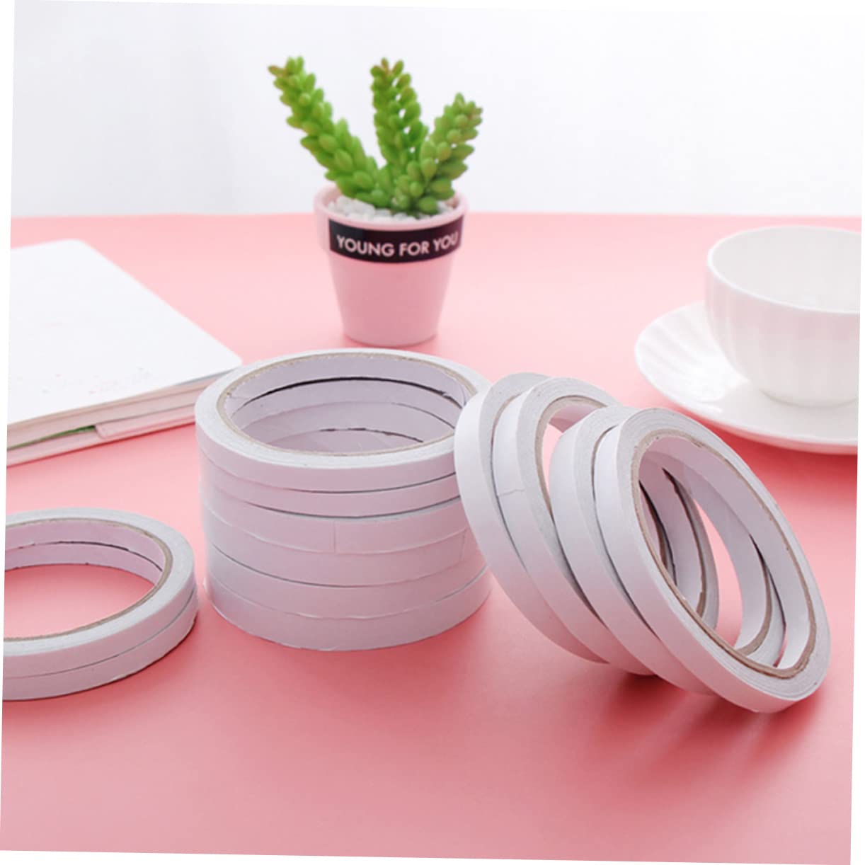 HOMSFOU 3 Sätze Doppelseitiges Klebeband Haftend Transparent Für Büro Basteln Vielseitig Einsetzbar Selbstklebend Einfache Anwendung 9 Rollen * 3