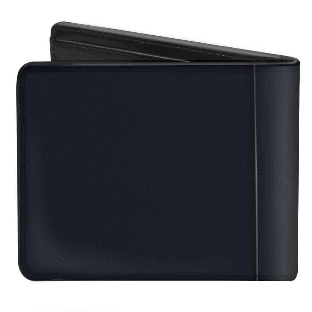 Buckle-Down Men's Marvel Comics Wallet, Bifold, Thanos Raised Fist Pose Black Yellows Lavender, Vegan Leather, 4.0
