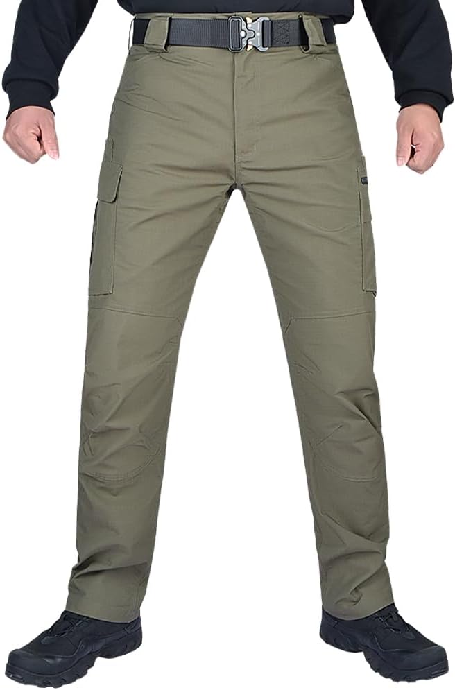 Men’s Workwear Pants, Relaxed Fit, Lightweight, Moisture Wicking, Outdoor Utility Work Hiking Pants