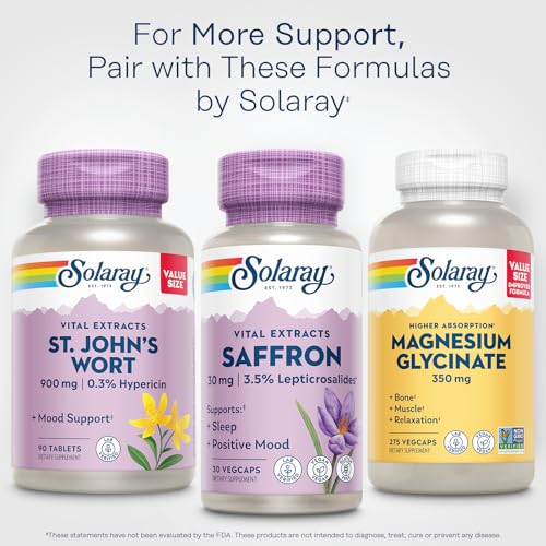 SOLARAY Saffron Extract Capsules for Mood & Sleep - Image 6