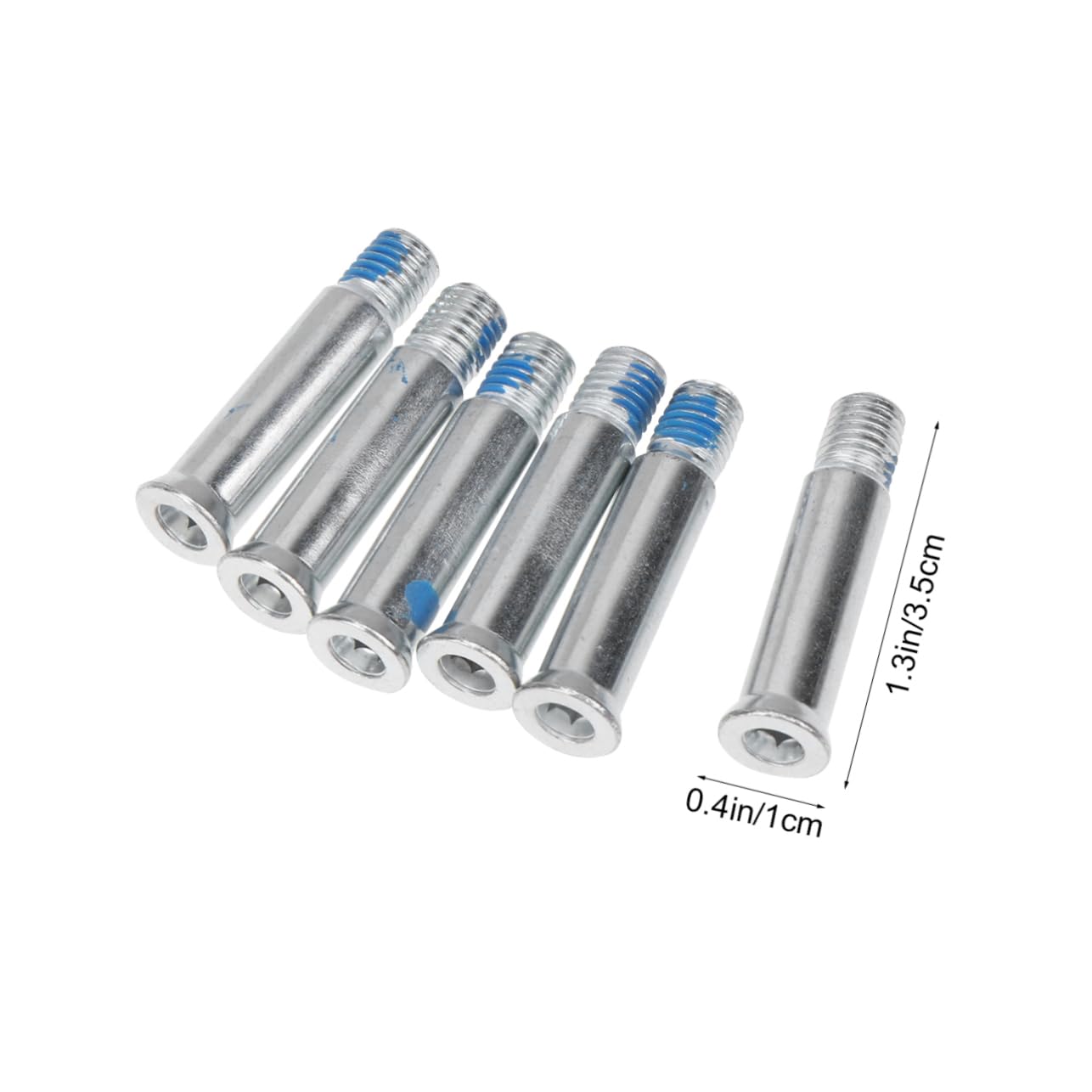 Happyyami Skates Axle Nuts 14pcs 35mm Skateboard Hardware Replacement Screws for Wheels