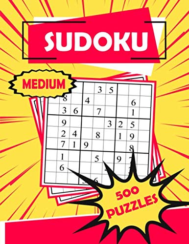 Sudoku Medium 500 Puzzles: Sudoku Puzzle Book - 500 Puzzles and Solutions - Medium Level - Volume 2. Tons of Fun for your Brain!