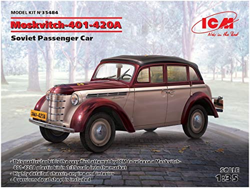 ICM ICM35484 1:35-Moskvitch-401-420A Soviet Passenger Car