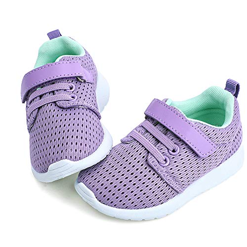 hiitave Toddler Shoes Girls Cute Trail Running Sneakers Lightweight Tennis Shoes for Walking,Fall,School,Camp
