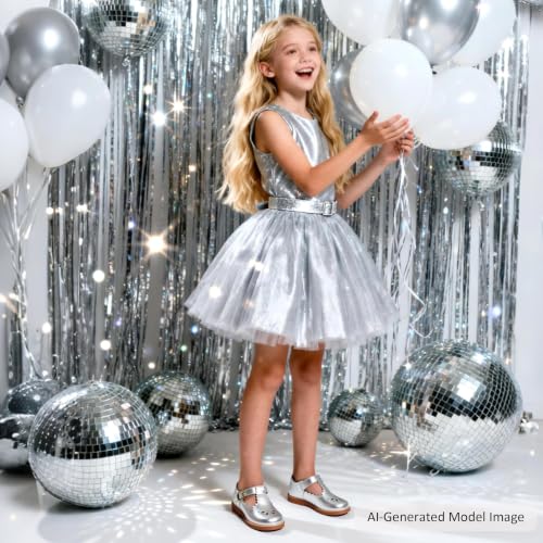 Image of Felix & Flora Toddler Little Girl Mary Jane Dress Shoes - Ballet Flats for Girl Party School Shoes