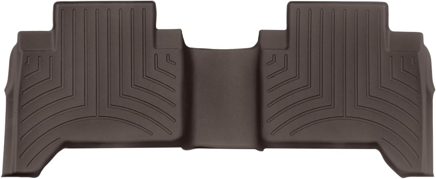 WeatherTech Custom Fit FloorLiners for Toyota Tacoma, Tacoma, Tacoma - 2nd Row (448722), Black