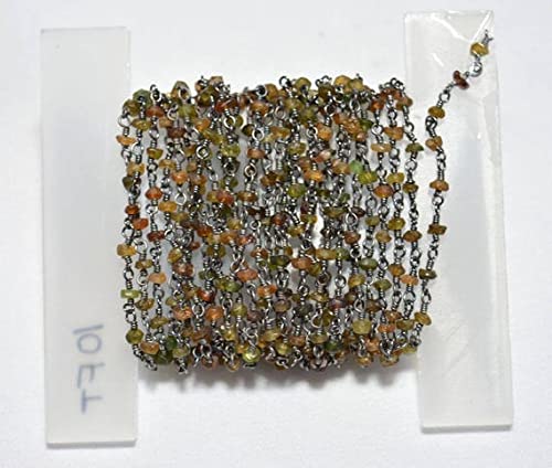 Chaîne de tourmaline multicolore pour créer vos bijoux bohèmes