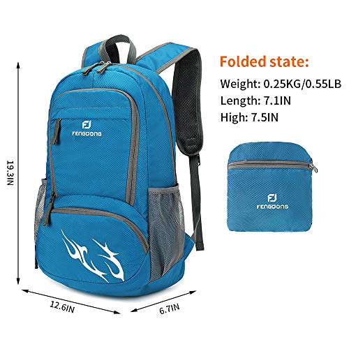 FENGDONG 35L Foldable Backpack