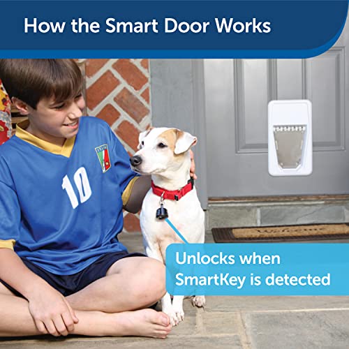 PetSafe Electronic SmartDoor - Collar Activated Dog and Cat Door - Small to Large Pets