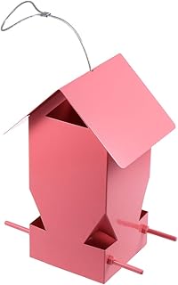 POPETPOP - Comedero para pájaros (Resistente a la Lluvia), Color Rosa