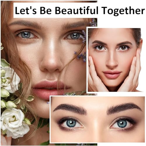 Image of SUGARGLOW Eyebrow Contouring Pen, 4-Tip Microblade Brow Pen, Liquid Eyebrow Pen Waterproof Microblading Eyebrow Pencil, Creates Natural Looking Brows Makeup Effortlessly, Long Lasting (BLACK)