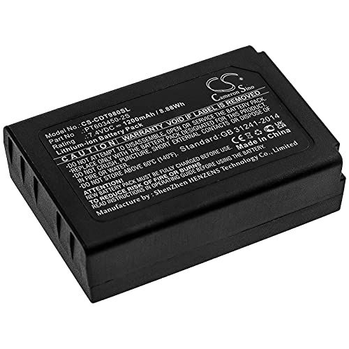 BCXY Battery Replacement for CEM DT-9880 DT-9881 DT-9881M DT-9880M DT-988 PT603450-2S