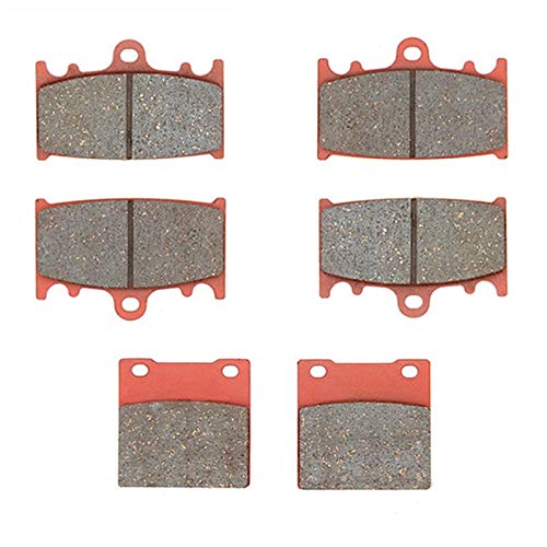 1 set Ceramic Brake Pads Front and Rear for ZXR 400 (89-90)/ZXR 400 R ZX 400 (91-94)/ZXR 750 ZX 750 Ninja ZX-7 ZX-7R (89-95)/ZZR 1100 ZX 1100 (93-01)/ZZR 1200 (ZX 1200 C) (02-04)