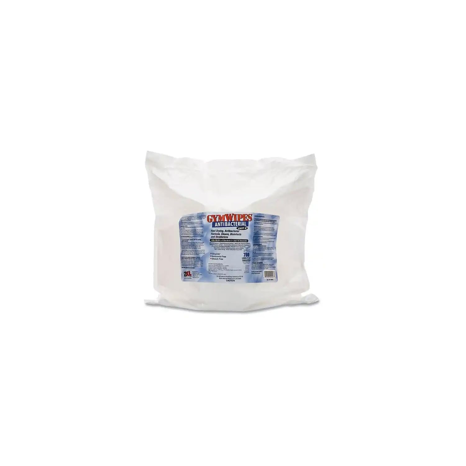 GymWipes Antibacterial Fast 4 by 2XL Corporation Towelettes Bucket Refill 4 Rolls Pack of 4