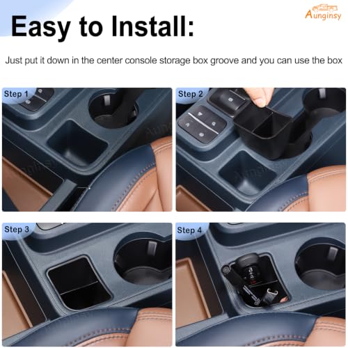 Portavasos trasero con organizador para Ford Maverick 2022+ miniatura 4