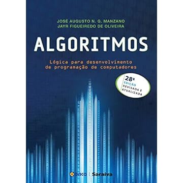 Capa do livro Algoritmos: Lógica para desenvolvimento de programação de computadores