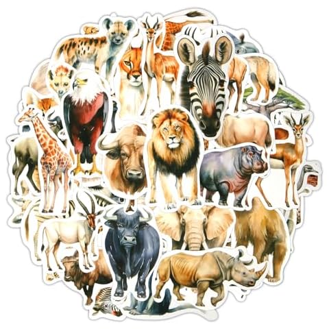 Autocollants Animaux PEUTIER 50pcs Cover